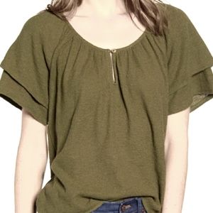 Madewell Tiered Sleeve Shirt
